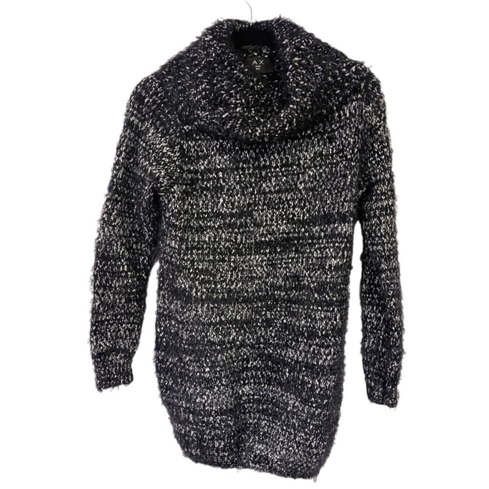 AX Paris Black‎ White Cowl Neck Sweater M/L